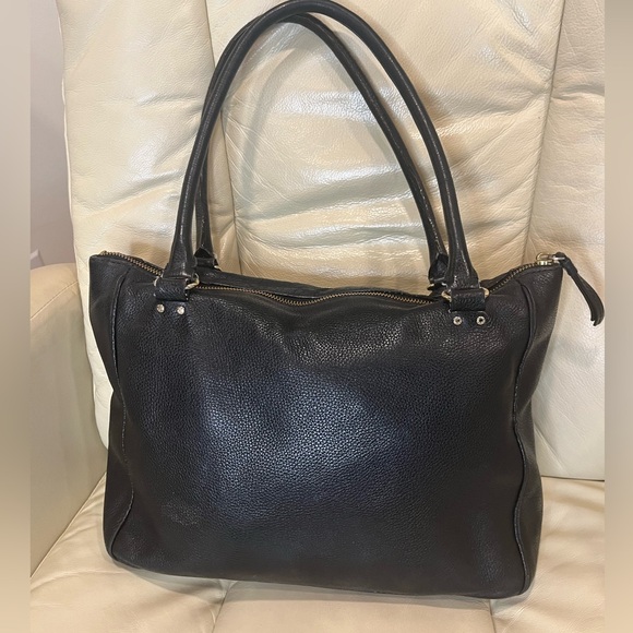 Kate Spade INSIDE PROJECT Grant Park Shelby Black Pebbled Leather Shoulder Bag - Picture 6 of 16